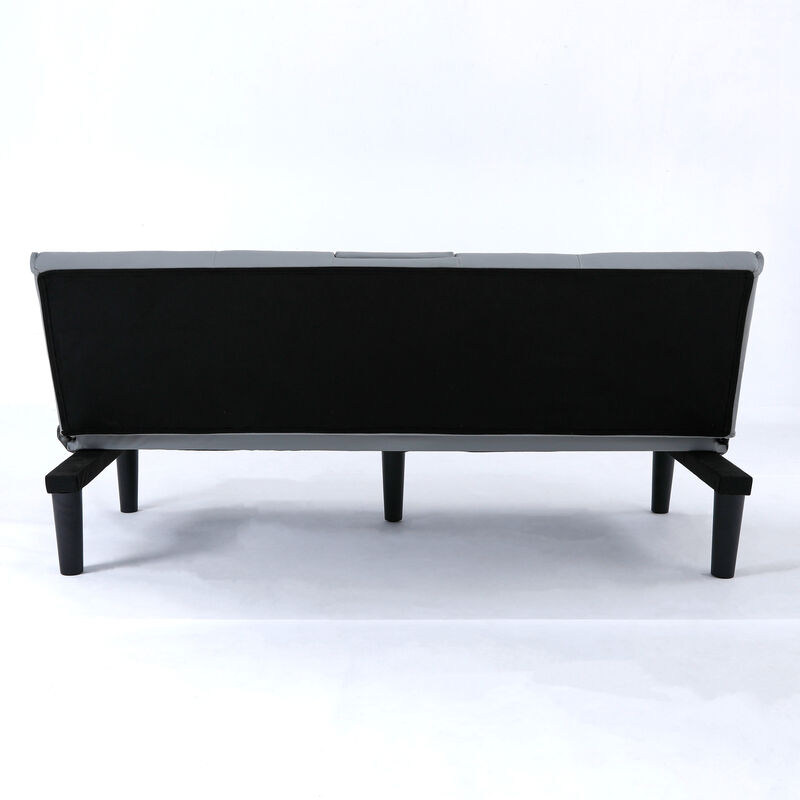 Malwin PVC multi-functional sofa bed image number 6