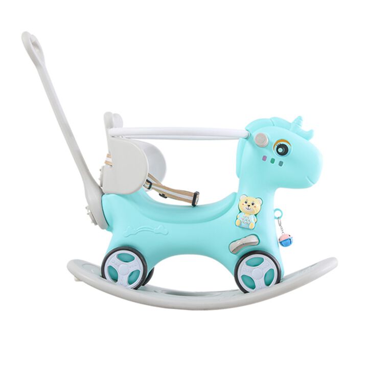 Vogfuf 2-in-1 Ride On Unicorn Rocking Horse
