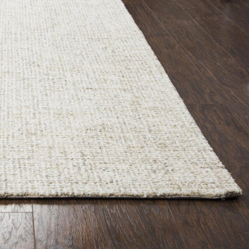 Hand Tufted Loop Pile Wool Rug, 3' x 5'