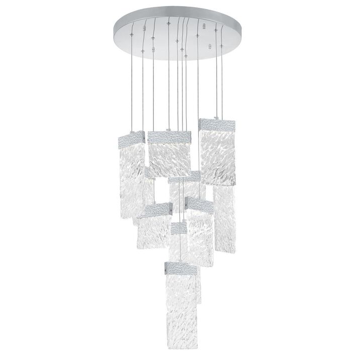 CWI Lighting Carolina LED Chandelier With Pewter Finish