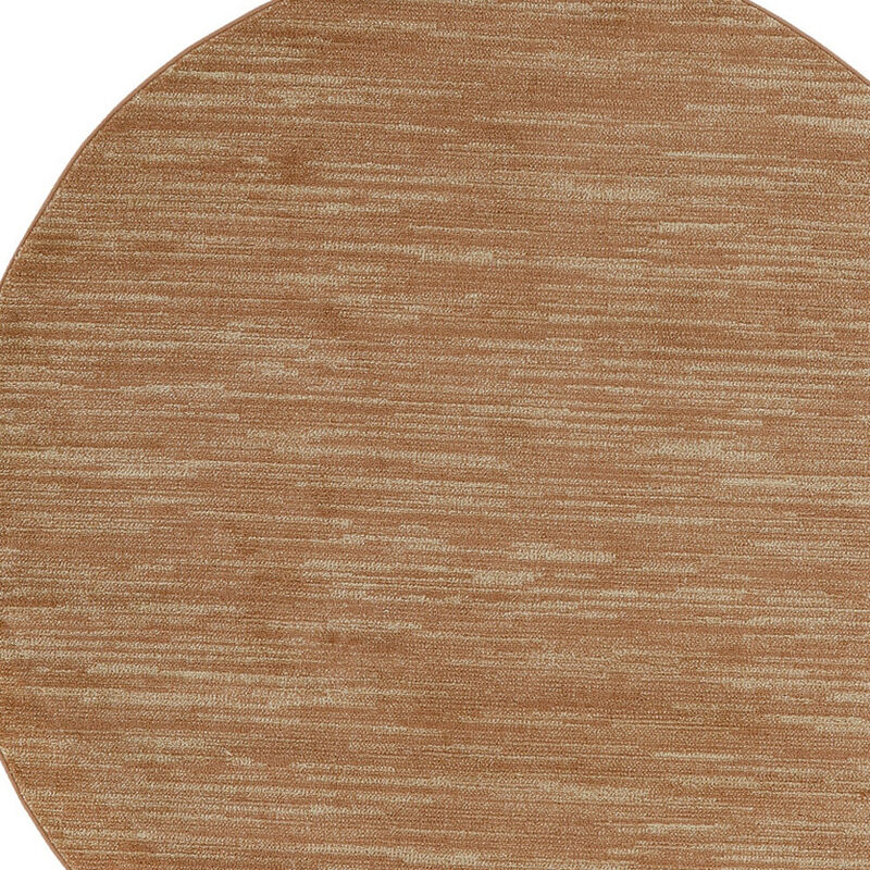 HomeRoots Round Abstract Indoor Outdoor Area Rug image number 2