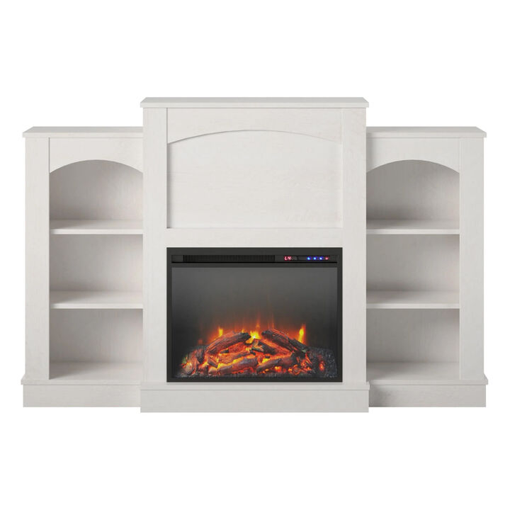 Hawke's Bay Fireplace Mantel with Bookshelves