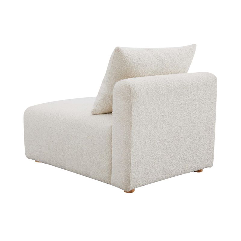 Tov Furniture Hangover Cream Boucle Modular Armless Chair image number 4