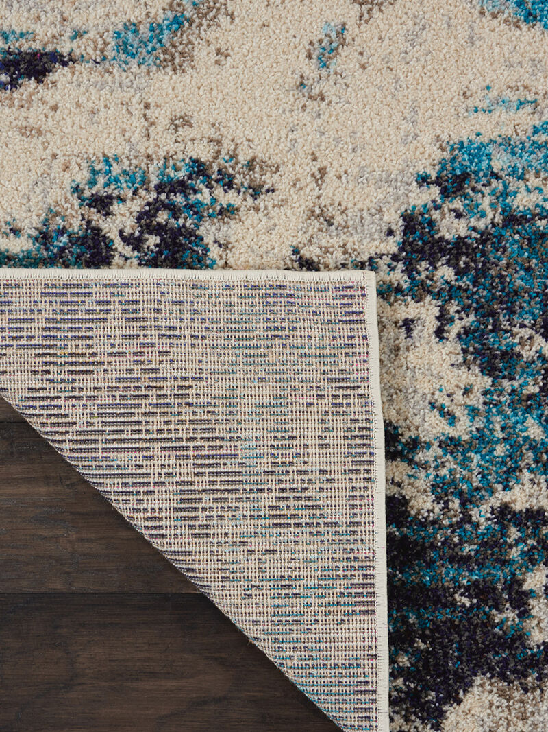 Celestial CES02 Ivory/Blue 3' x 5' Rug