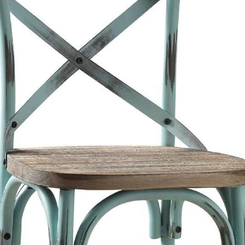 Metal Iron Bar Chair for Counter Height Seating in Kitchen or Dining Area