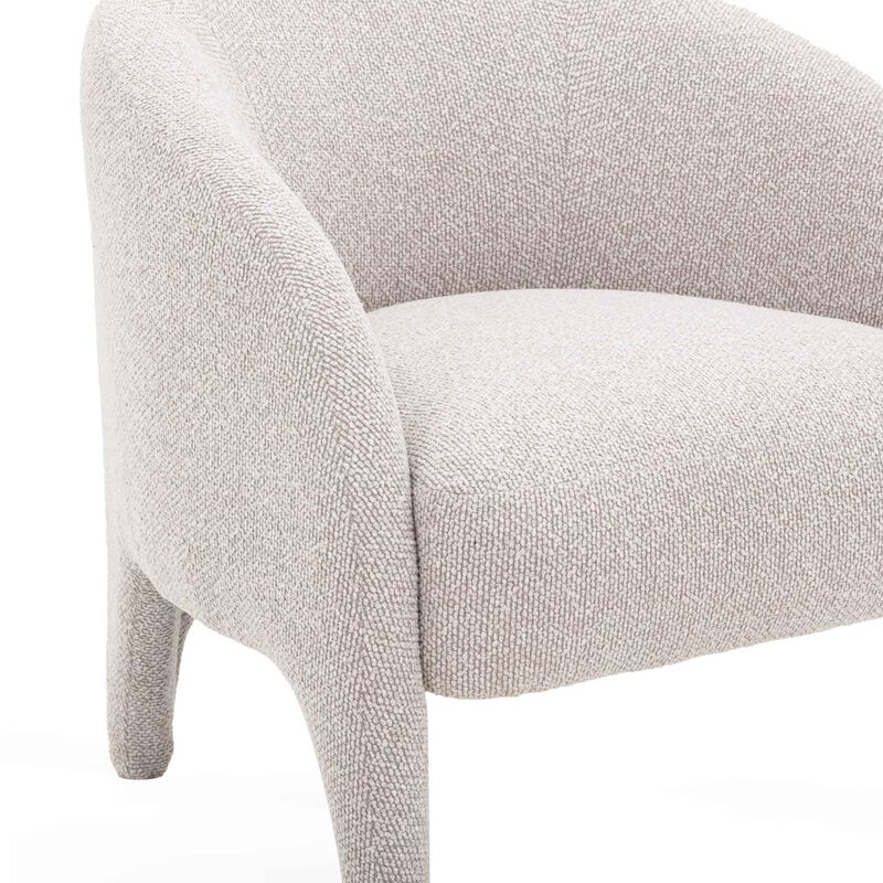Tov Furniture Kris Warm Grey Boucle Accent Chair image number 3