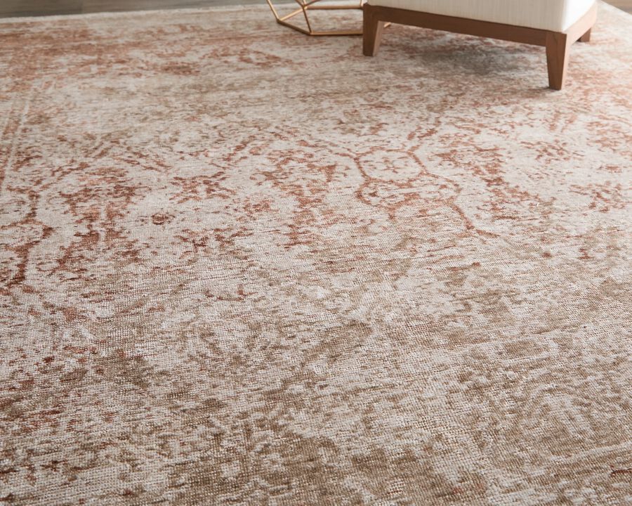 Loralai 8A65F Beige/Rust 5' x 8' Rug