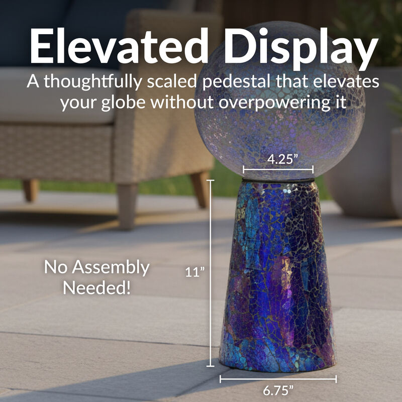 Mosaic Gazing Globe Stand image number 2