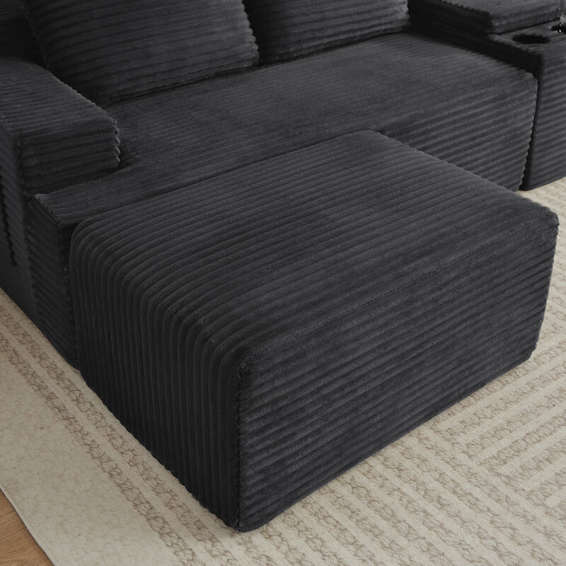 Zossox U-Shaped Sectional Sofa image number 3