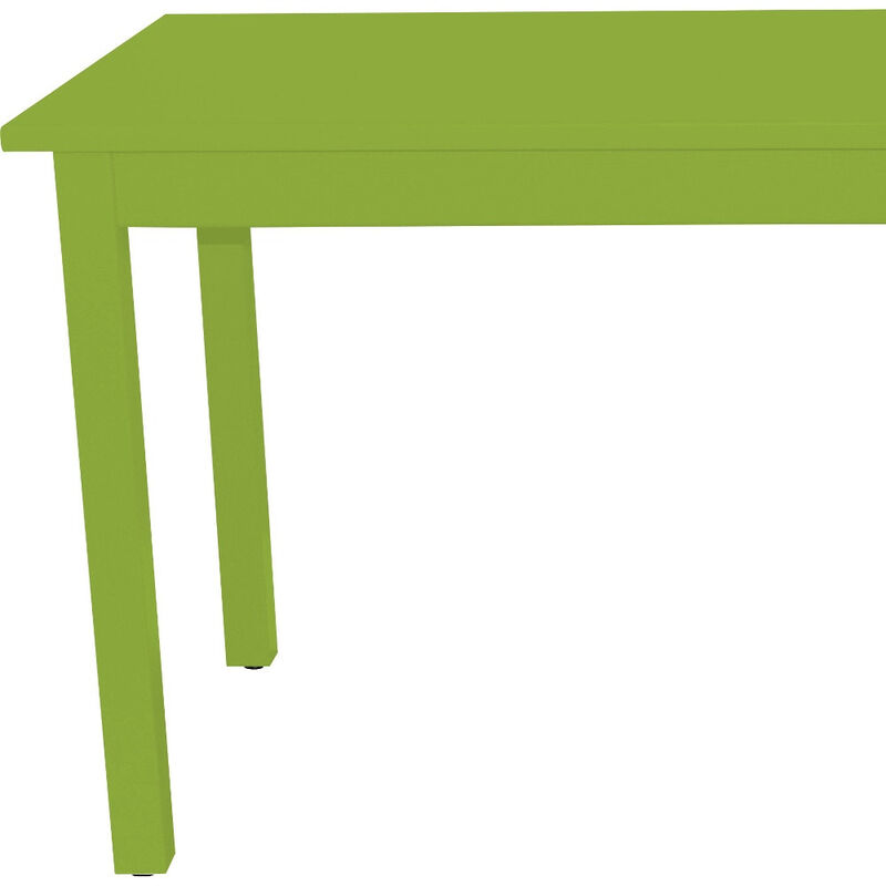 HomeRoots 48" Chartreuse Solid Wood Dining Table