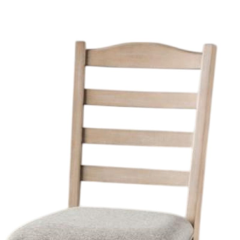 Cherie Dining Side Chair Set of 2, Turned Legs, Light Brown Solid Wood