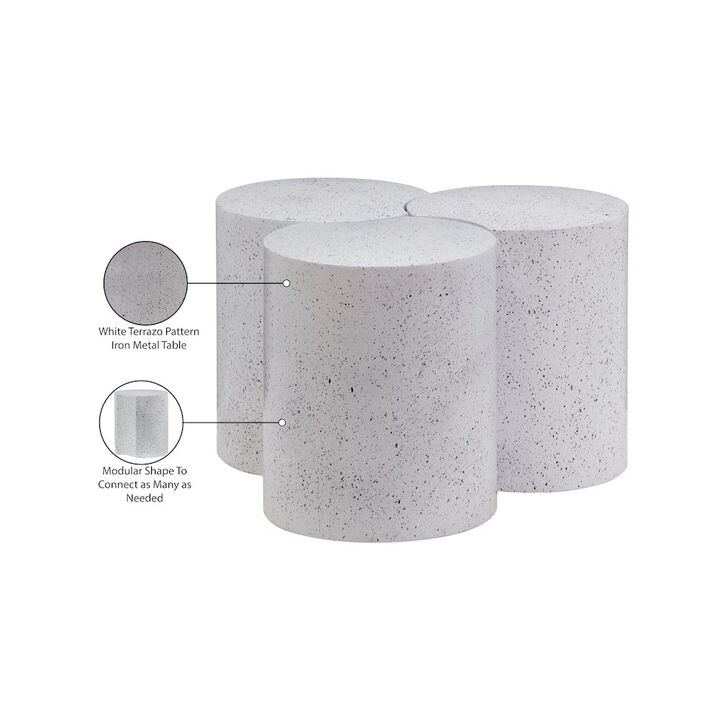 Meridian Furniture Dimple White Coffee Table