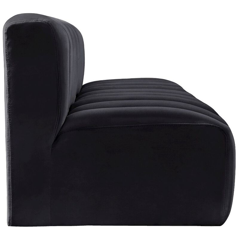 Meridian Furniture Arc Black Velvet Modular Sofa