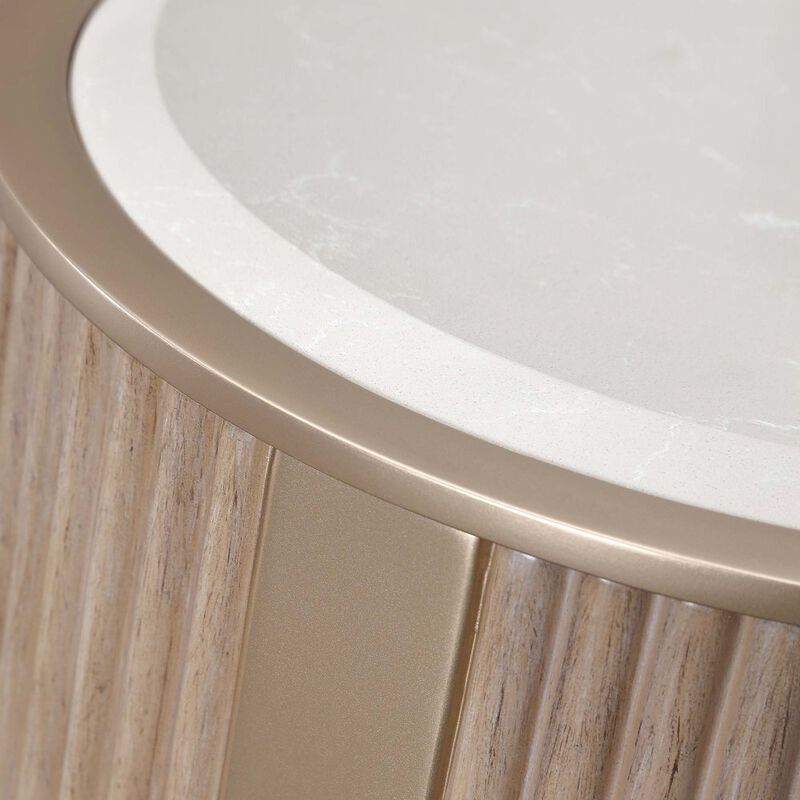 West Kensington Chairside Table - Sea Salt Caramel image number 4
