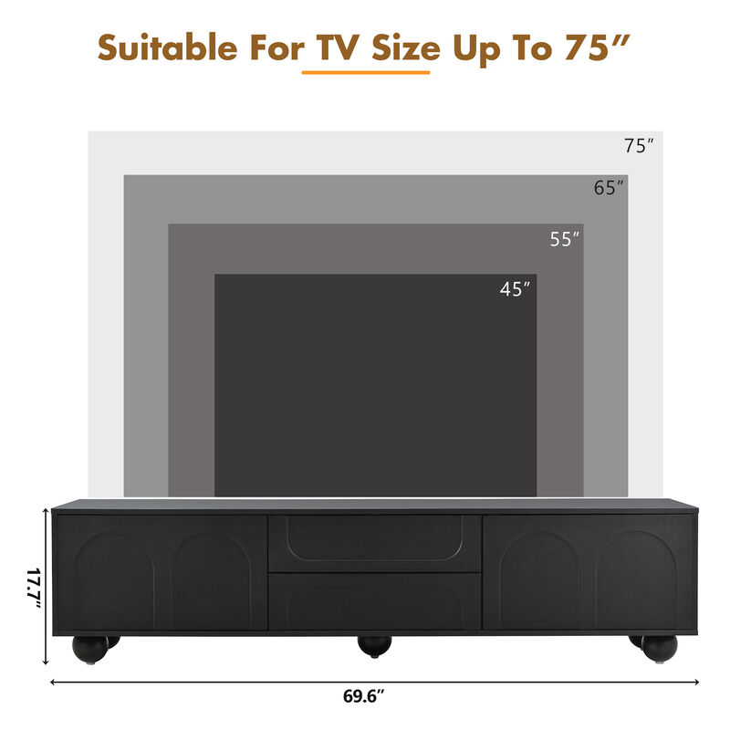 Merax Entertainment Center TV Stand for Living Room
