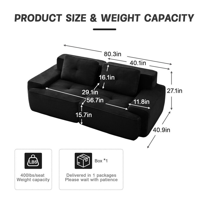 Numvin Modular Sectional Sofa image number 9