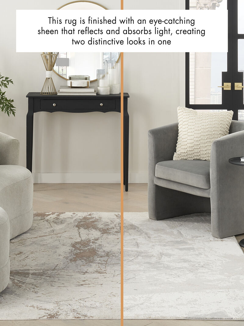 Desire DSR04 Cream/Gray 9' x 12' Rug