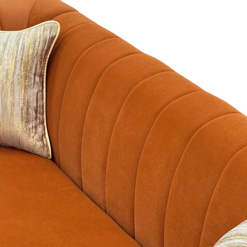 Nixbix Velvet 3‑Seater Chesterfield Sofa image number 6