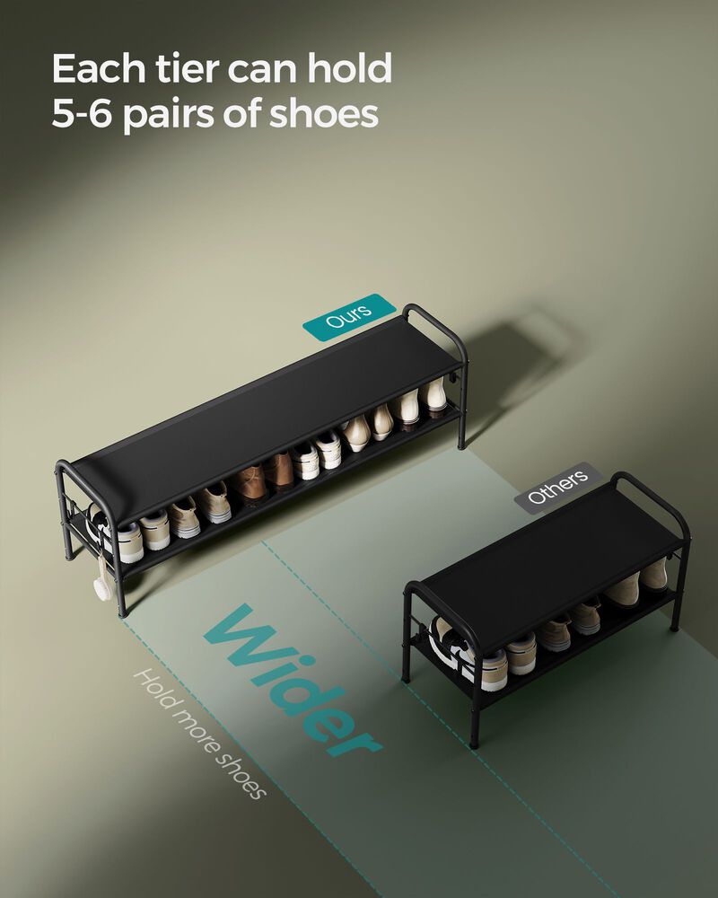 2 Tier Shoe Organizer Holds up to 12 Pairs of Shoes image number 3