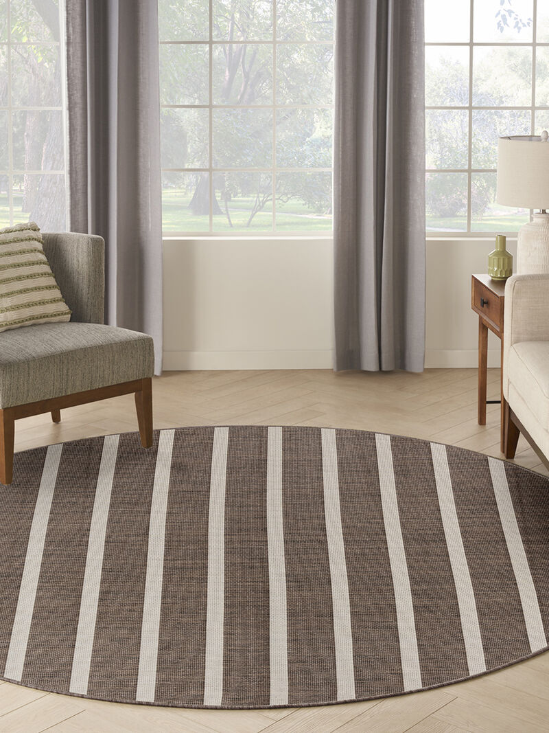 Positano POS03 Natural/Ivory 8' x Round Rug