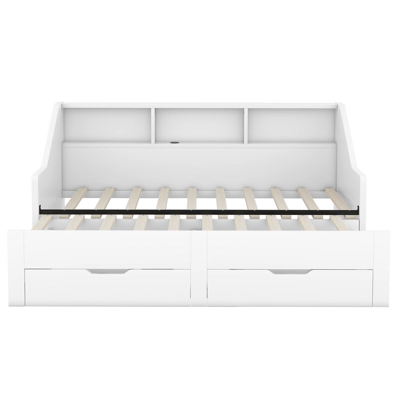 Merax Daybed Bed Frame with Storage image number 0