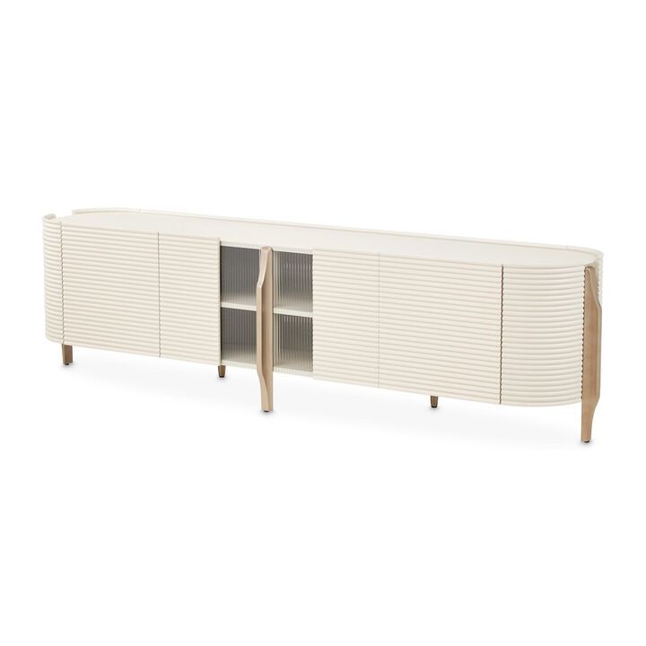 Michael Amini Mod Dream Media Cabinet - Rich Champagne