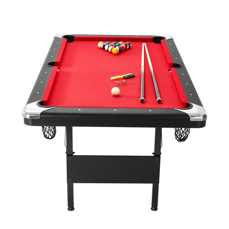 Foldable Pool Table for Kids & Adults, Billiards Table with Complete Accessory Set image number 0