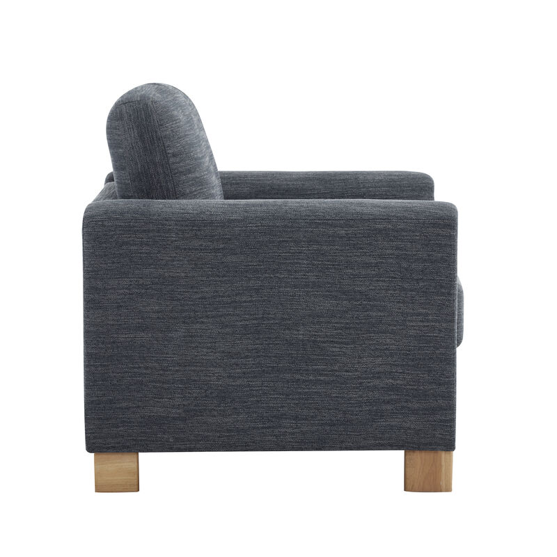 Christopher Knight Home Joey Modern Rubberwood Upholstered Accent Arm Chair