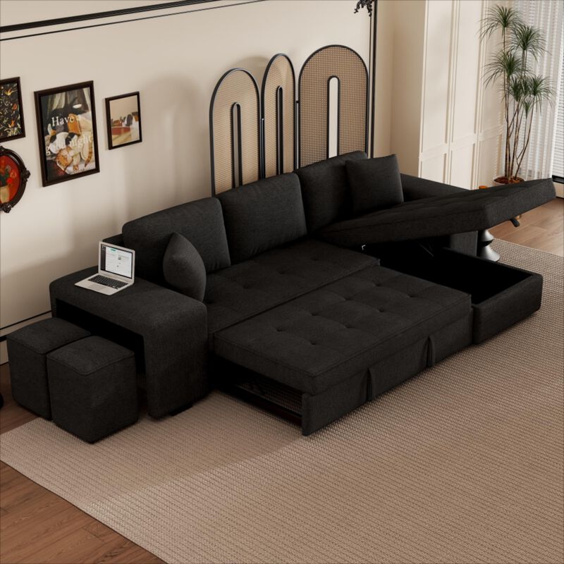 Torwuf Reversible Sleeper Sectional Sofa image number 2