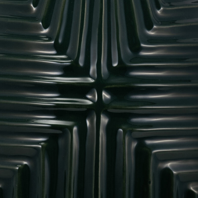 16" Tribal Vase, Forest Green image number 4