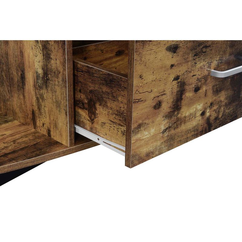 Convenience Concepts Graystone 60 inch 1 Drawer TV Stand with Shelves