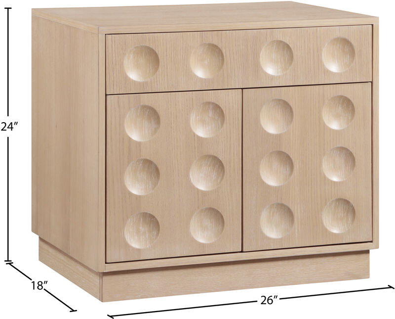 Meridian Furniture Compass Natural Night Stand image number 7