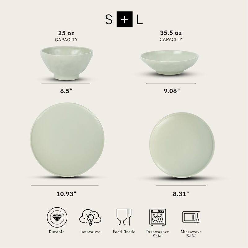 Stone by Mercer Project NENDO Stoneware 32 Piece Dinnerware Set