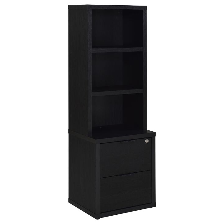 Park Bookcase with 3 Open Shelves, 2 Drawers