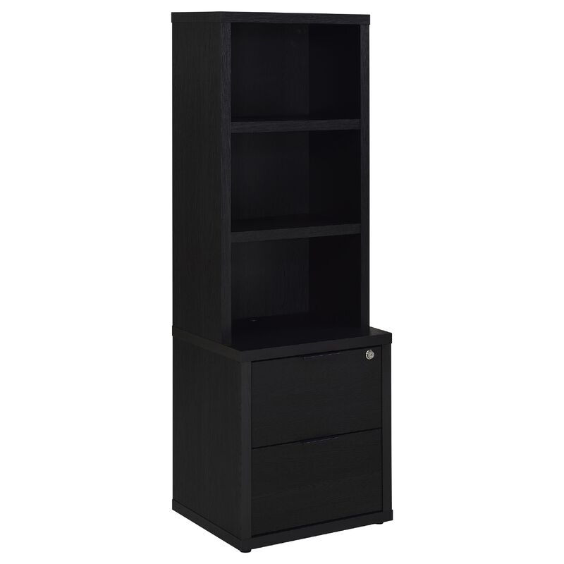 Park Bookcase with 3 Open Shelves, 2 Drawers image number 0