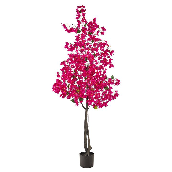 Nearly Natural 6-ft Bougainvillea Artificial Tree