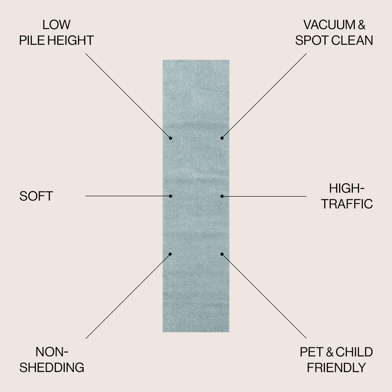 Haze Solid Low Pile Area Rug