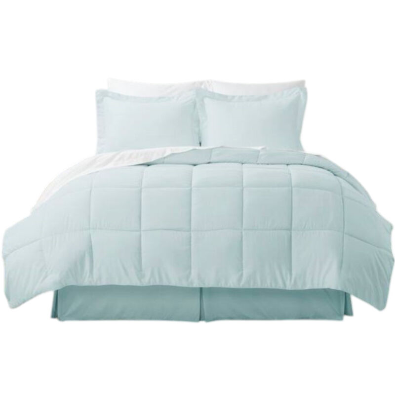 6-Piece Bed-in-a-Bag Set &ndash; Lightweight Reversible Microfiber Comforter and Linens