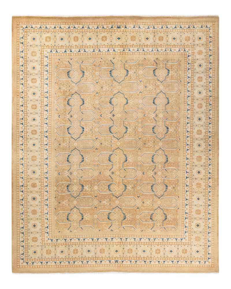 Mogul, One-of-a-Kind Hand-Knotted Area Rug  - Yellow, 7' 10" x 9' 7" image number 1