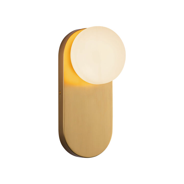Ariel 12-in Socket Damp-Rated Wall/Vanity Light