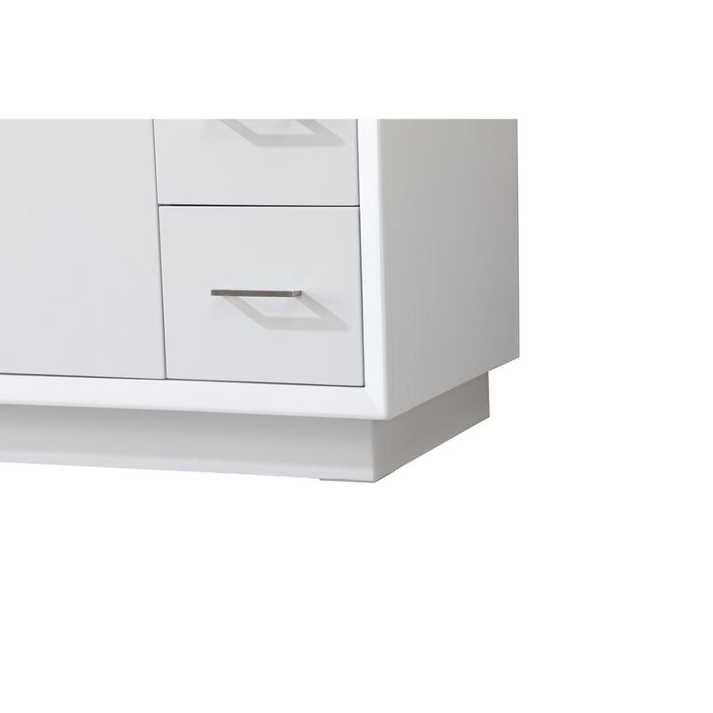 Elegant Kitchen and Bath 84 Inch Double Bathroom Vanity In White