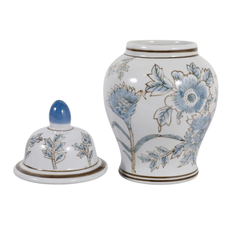 10x6" Floral Temple Jar image number 2