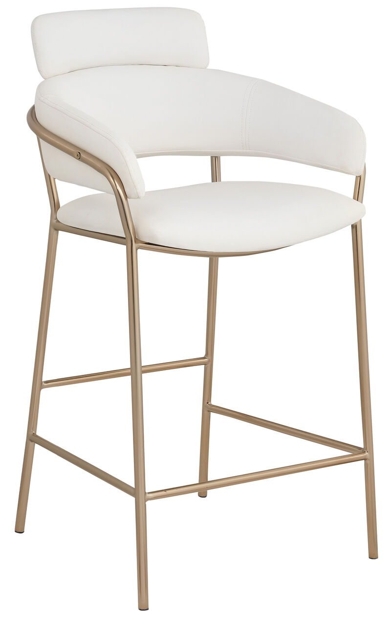 Meridian Furniture Yara Velvet Counter Stool