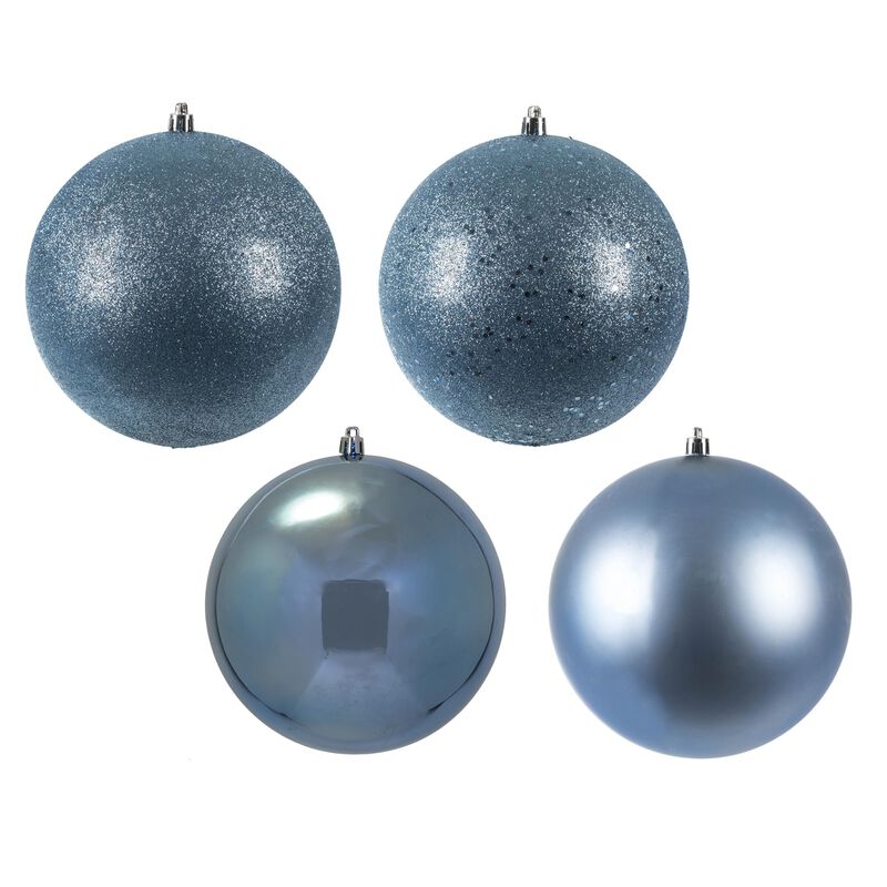 Vickerman Periwinkle 4 Finish Ball Orn 4/Box - image number 0