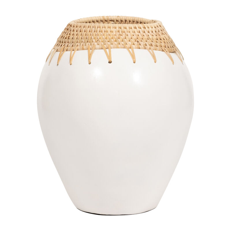 Terracotta 10"H Vase image number 2
