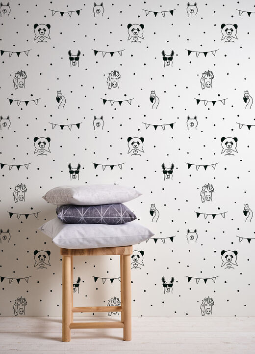 Orlow Black Llama Wallpaper