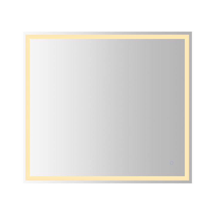 Pax Frameless Antifog Front/Back-Lit Wall Bathroom Vanity Mirror, Smart Touch