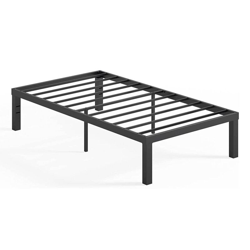 Sturdy Steel Bed Frame &ndash; Minimalist Platform Mattress Foundation