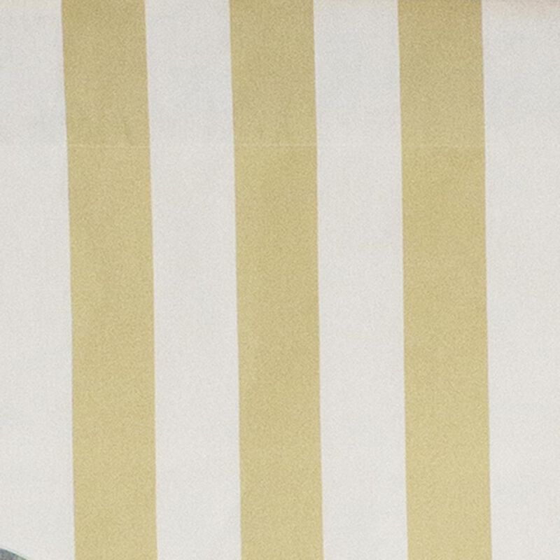 Beach Stripe Style Cornice 3" Rod Pocket Valance 50" x 17" Tan by RLF Home