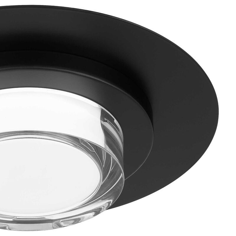 Plate Round 12 inch Black LED Flush Mount image number 4